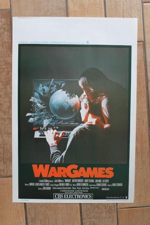 filmaffiche War Games 1983 filmposter, Collections, Posters & Affiches, Comme neuf, Cinéma et TV, A1 jusqu'à A3, Rectangulaire vertical
