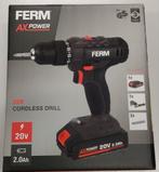 Ferm draadloze boormachine 20V, Doe-het-zelf en Bouw, Gereedschap | Boormachines, Ophalen, Nieuw, Boormachine