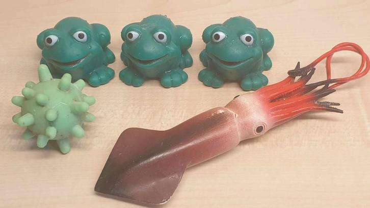Speelgoed voor in bad, 3 kikkers, octopus, egel, Kinderen en Baby's, Speelgoed | Educatief en Creatief, Ophalen of Verzenden