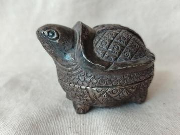 Boite tortue en argent, Enlèvement ou Envoi, Argent