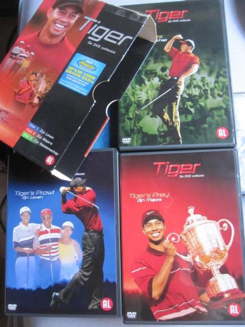 Tiger - de DVD collectie (3 disc), Cd's en Dvd's, Dvd's | Sport en Fitness, Zo goed als nieuw, Documentaire, Overige typen, Boxset