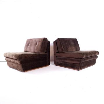 2x vintage slaapfauteuil beschikbaar voor biedingen