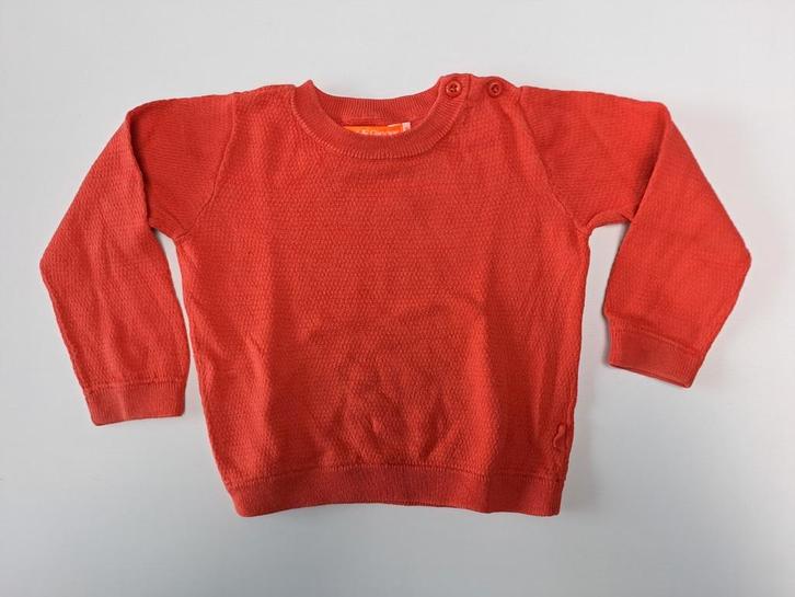 Mt 86 Oranje fijn gebreide trui, Kinderen en Baby's, Babykleding | Maat 86, Zo goed als nieuw, Jongetje of Meisje, Truitje of Vestje