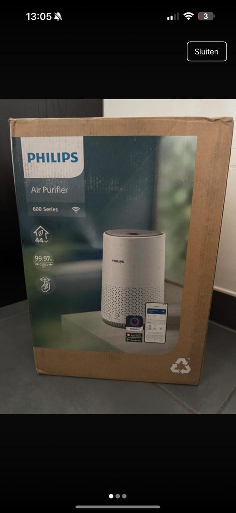 Philips luchtreiniger, Elektronische apparatuur, Luchtbehandelingsapparatuur, Luchtreiniger, Ophalen of Verzenden