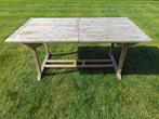 Teak tafel met 6 stoelen, Tuin en Terras, Ophalen, Gebruikt, Teakhout