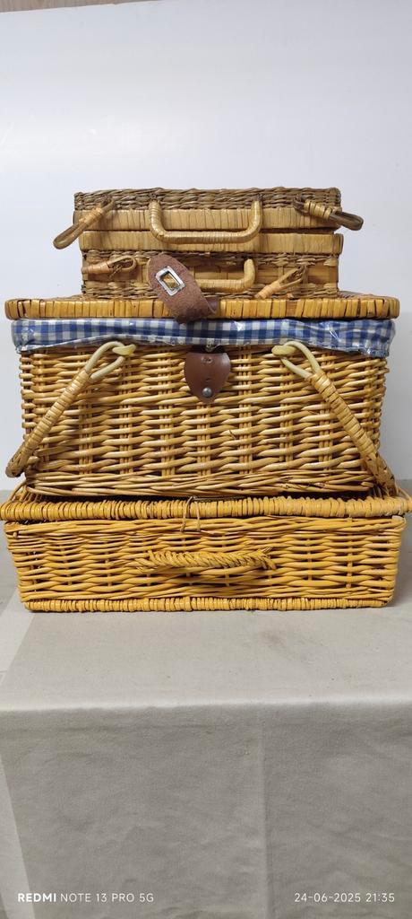 Picknickmanden. 3 soorten., Hobby en Vrije tijd, Picknickmanden, Zo goed als nieuw, Ophalen