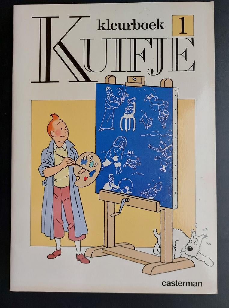 TINTIN  livre de coloriage n•1 Casterman 1990 repris au BDM, Ophalen of Verzenden