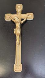 Antiek – klassiek kruisbeeld– in messing H 48 cm - perf. st., Antiek en Kunst, Ophalen of Verzenden