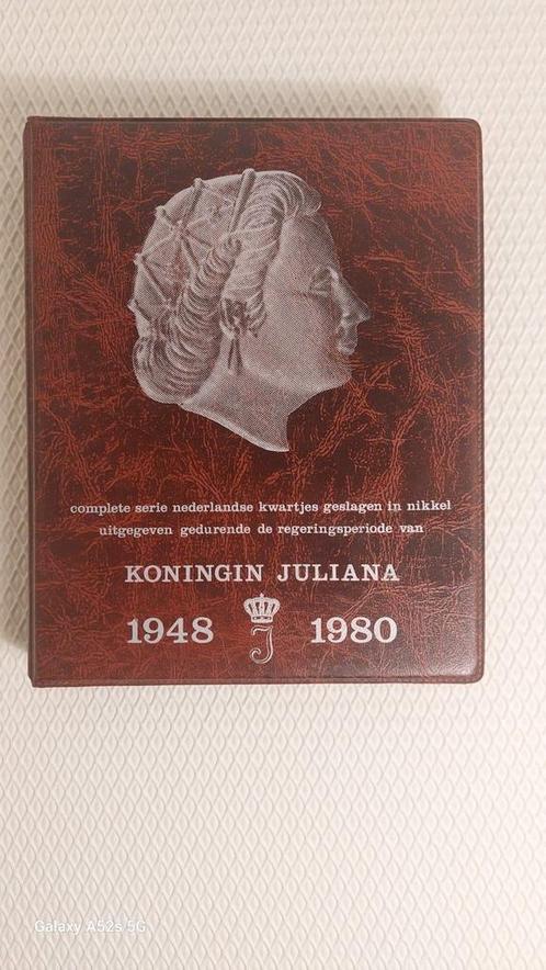 Complete Serie Nederlandse kwartjes, Postzegels en Munten, Munten en Bankbiljetten | Toebehoren, Verzamelmap, Ophalen of Verzenden