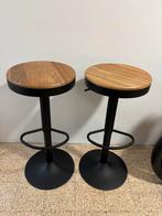 Twee barkrukken van 80 cm in hoogte verstelbaar Nieuw, Huis en Inrichting, Ophalen, 60 tot 90 cm, Nieuw, In hoogte verstelbaar