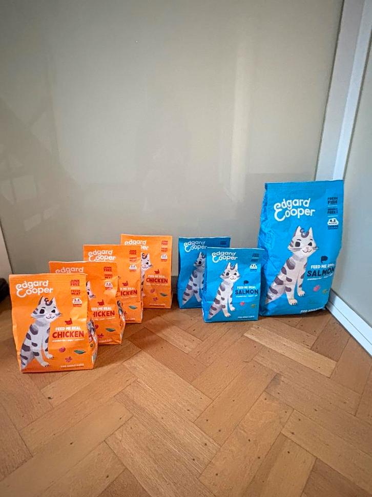 Edgard Cooper brokjes kat. Zalm & kip, Dieren en Toebehoren, Dierenvoeding, Kat, Ophalen