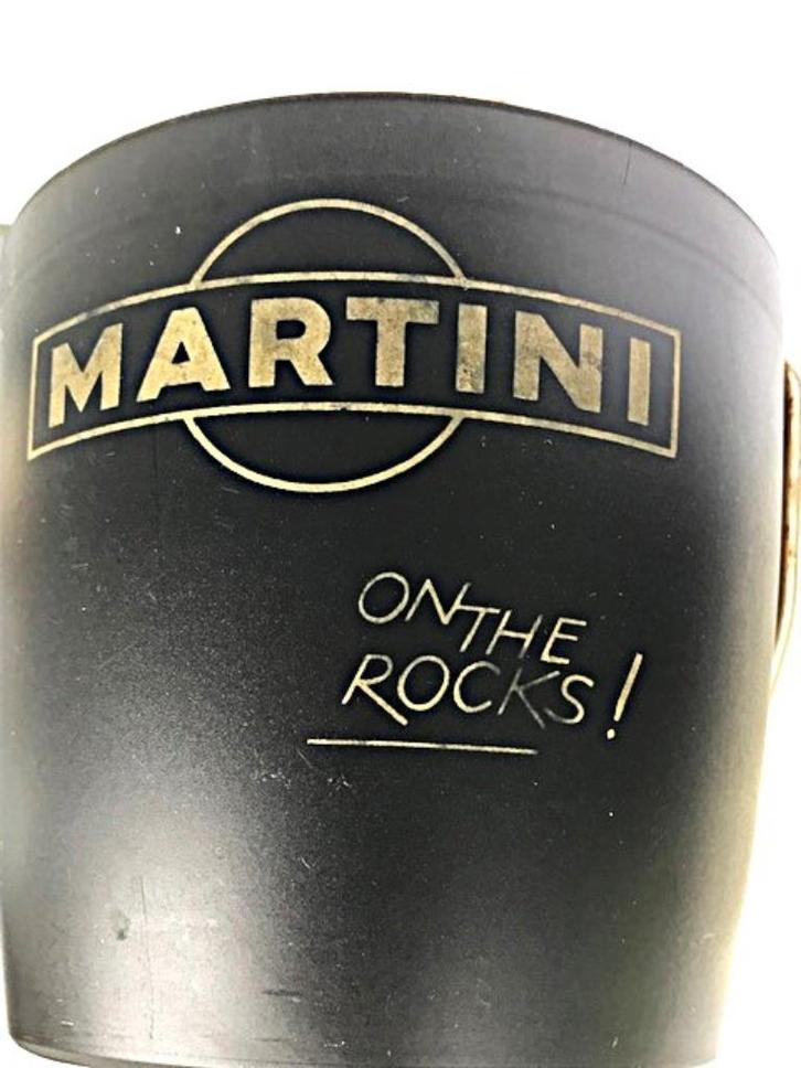 Ijsemmer Martini Vintage On The Rocks😍💑🍸🍸🥶🤗👌, Verzamelen, Merken en Reclamevoorwerpen, Gebruikt, Overige typen, Ophalen of Verzenden