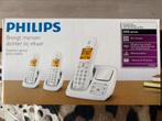 Philips BeNear draadloze telefoons., Telecommunicatie, Vaste telefoons | Handsets en Draadloos, Ophalen, Zo goed als nieuw, 3 handsets