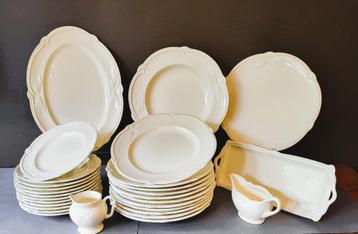 💕 GIEN ROCAILLE Wit servies 12 personen "NEW" beschikbaar voor biedingen