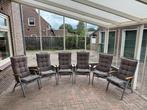 Hartman zes verstelbare tuinstoelen met kussens, Tuin en Terras, Tuinstoelen, Ophalen, Zo goed als nieuw, Verstelbaar
