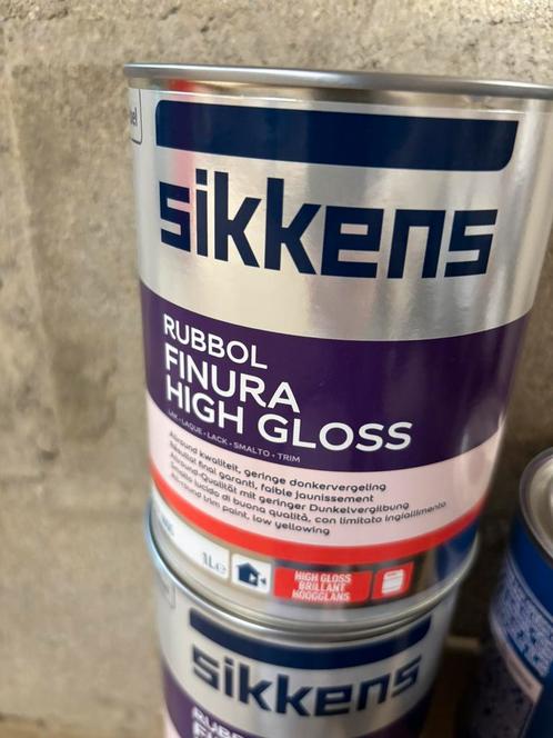 Sikkens rubbol finura heel licht grijsgroene lak 2x 1liter, Hobby en Vrije tijd, Schilderen, Nieuw, Ophalen of Verzenden