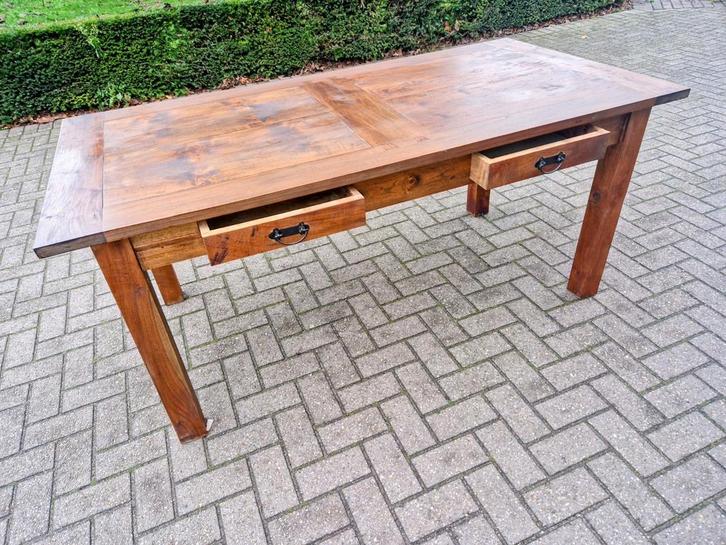 Authentieke eiken kloostertafel, Huis en Inrichting, Tafels | Eettafels, Ophalen