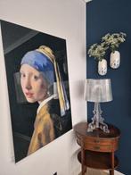 Glasschilderij meisje met de parel Vermeer, echt glas!, Antiek en Kunst, Ophalen