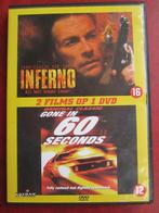 Inferno + Gone in 60 Seconds (2 films op 1 DVD), Cd's en Dvd's, Vanaf 16 jaar, Boxset, Actie, Ophalen of Verzenden