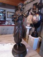 BRONS BEELD ( vrouw met mandoline), Antiquités & Art, Bronze, Enlèvement