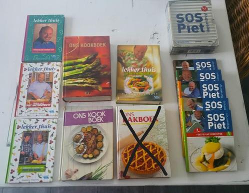 Verschillende kookboeken en cd in goede staat. CD SOS Piet;, Boeken, Kookboeken, Zo goed als nieuw, Ophalen of Verzenden
