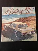 Brochure Chevrolet Malibu 1981 USA, Ophalen of Verzenden, Chevrolet