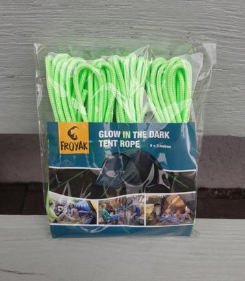 glow-in-the-dark SCHEERLIJNEN tenttouwen, 4x 3m, camperen beschikbaar voor biedingen