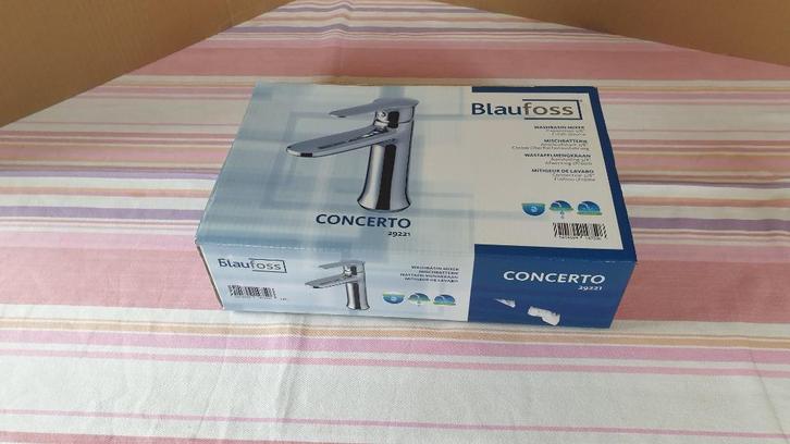 Blaufoss Concerto lavabo kranen 2 X, Doe-het-zelf en Bouw, Sanitair, Nieuw, Wastafel, Chroom, Ophalen
