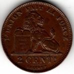 België : 2 Centimes 1919 FR Morin 315 Ref 16472, Postzegels en Munten, Munten | België, Ophalen of Verzenden, Brons, Losse munt