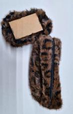 Make-up tasje met haarband - leopard, Handtassen en Accessoires, Tassen | Damestassen, Verzenden, Nieuw, Bruin, Avondtasje