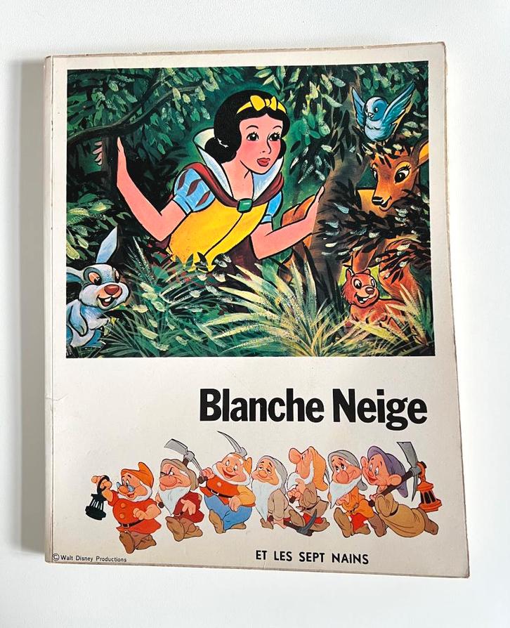 Album images à coller Blanche Neige et les sept nains Disney, Collections, Disney, Utilisé, Papier, Carte ou Papeterie, Blanche-Neige ou Belle au Bois Dormant