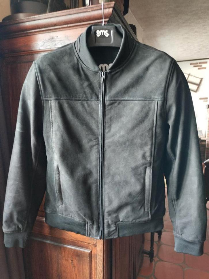 *NEUF LEREN JAS* van het merk GMS, Motoren, Kleding | Motorkleding, Ophalen