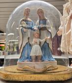 Oude stolp met biscuitporseleinen beeldje, Antiek en Kunst, Antiek | Religieuze voorwerpen, Ophalen of Verzenden