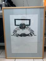 Roger raveel - dubbende man [i], Antiek en Kunst, Kunst | Litho's en Zeefdrukken, Ophalen