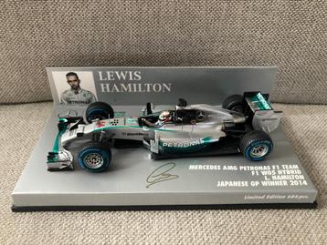 Lewis Hamilton 1:43 Winner Japanese GP 2014 Mercedes F1, Enlèvement ou Envoi, Neuf, ForTwo