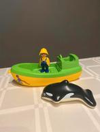 Playmobil 123 vissersboot met walvis (6739), Kinderen en Baby's, Speelgoed | Playmobil, Ophalen of Verzenden, Zo goed als nieuw