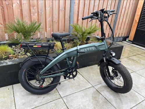Inklapbare Matts fatbike Nieuwstaat 2 accu houders, Fietsen en Brommers, Elektrische fietsen, Zo goed als nieuw, Ophalen of Verzenden