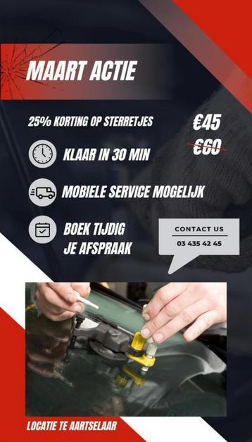 DEZE MAAND 45€ IPV 60€, sterretjes herstellingen!!! beschikbaar voor biedingen