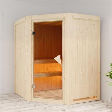 Sauna 151x151x198 cm³ - Karibu Larin - poêle 9kW