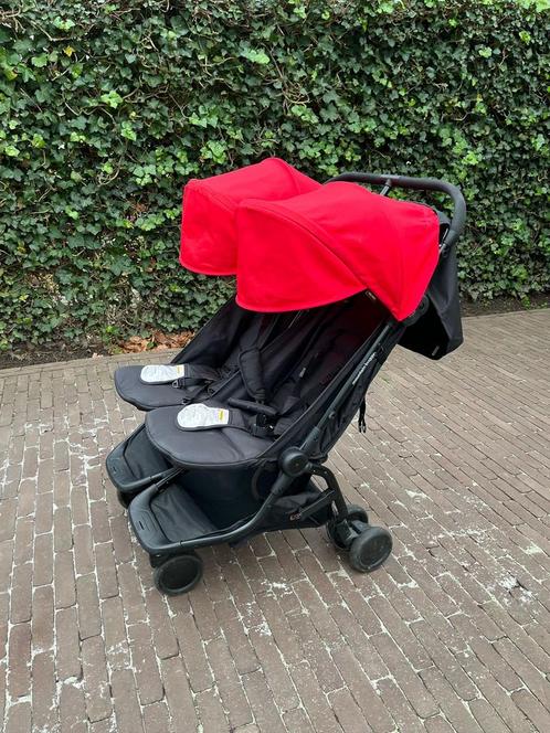 Mountain buggy - dubbele, Kinderen en Baby's, Buggy's, Zo goed als nieuw, Overige merken, Duomodel, Regenhoes, Verstelbare rugleuning