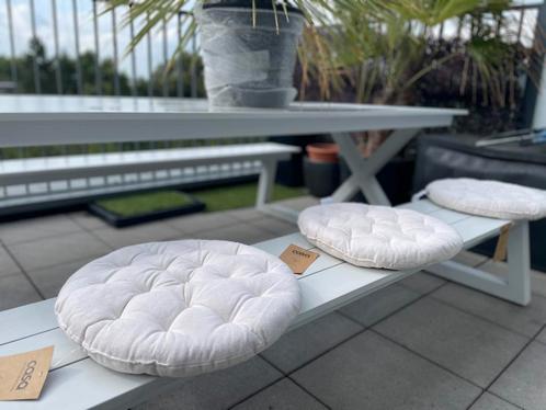 Nieuw: ronde stoelkussen CASA stijl ‘Alda’, Huis en Inrichting, Woonaccessoires | Kussens, Zo goed als nieuw, Ophalen