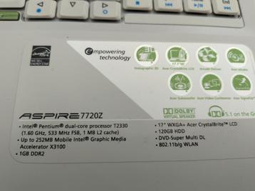 Acer aspire 7720Z, Enlèvement, Utilisé