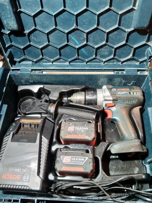 Bosch Prof avec 2 batteries, Bricolage & Construction, Outillage | Foreuses, Foreuse et Perceuse, Vitesse variable, Enlèvement ou Envoi