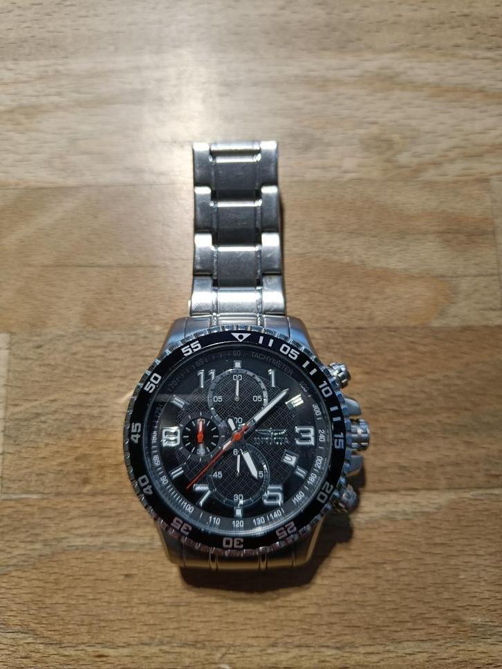 Uurwerken chrono, Handtassen en Accessoires, Horloges | Heren, Zo goed als nieuw, Polshorloge, Overige merken, Overige materialen