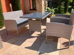 Tuinset, Tuin en Terras, Tuinsets en Loungesets, Ophalen, 4 zitplaatsen, Kunststof, Zo goed als nieuw