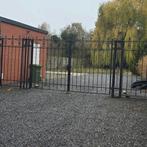 Smeedijzeren tuinpoort/ hek, Tuin en Terras, Ophalen, Gebruikt, Met poort