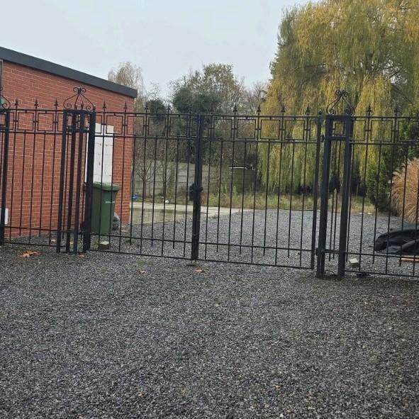Smeedijzeren tuinpoort/ hek, Tuin en Terras, Tuinhekken en Hekwerk, Gebruikt, Met poort, Ophalen