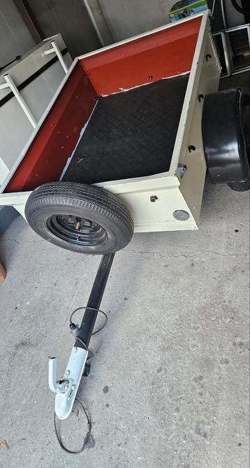 Aanhangwagen wit, Auto diversen, Aanhangers en Bagagewagens, Ophalen, Gebruikt