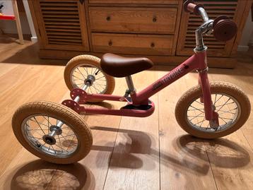 Trybike 3 wielen loopfiets roos, Kinderen en Baby's, Speelgoed | Buiten | Voertuigen en Loopfietsen, Ophalen of Verzenden, Zo goed als nieuw