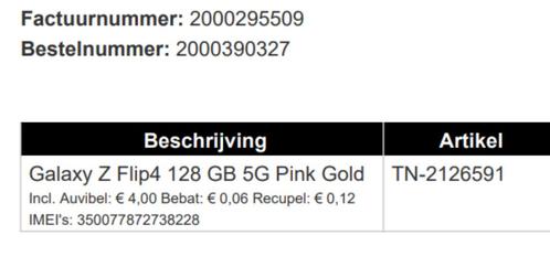 Samsung Z Flip 4 Pink Gold 128Gb 5G, Telecommunicatie, Mobiele telefoons | Samsung, Zo goed als nieuw, Galaxy Z Flip, 128 GB, Zonder abonnement